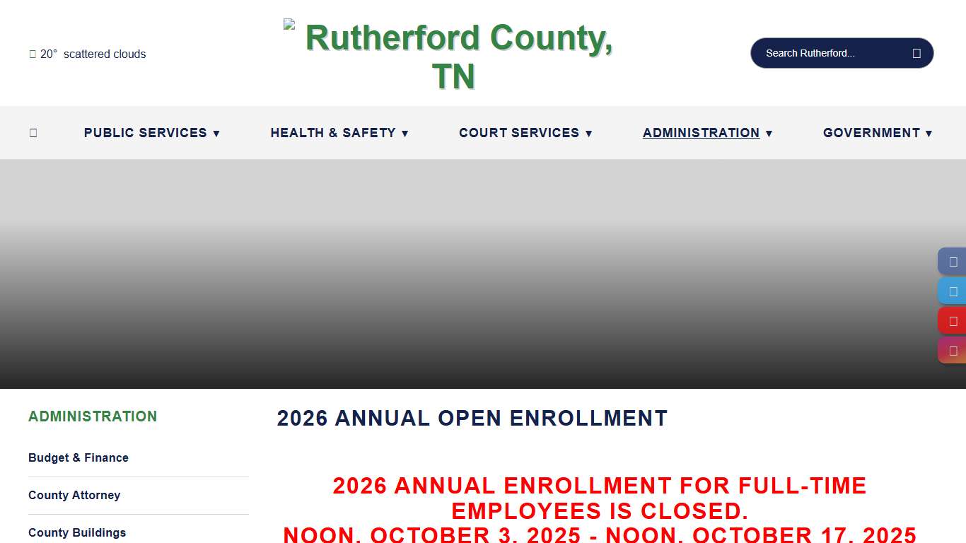 2026 Annual Open Enrollment - Rutherford County, TN
